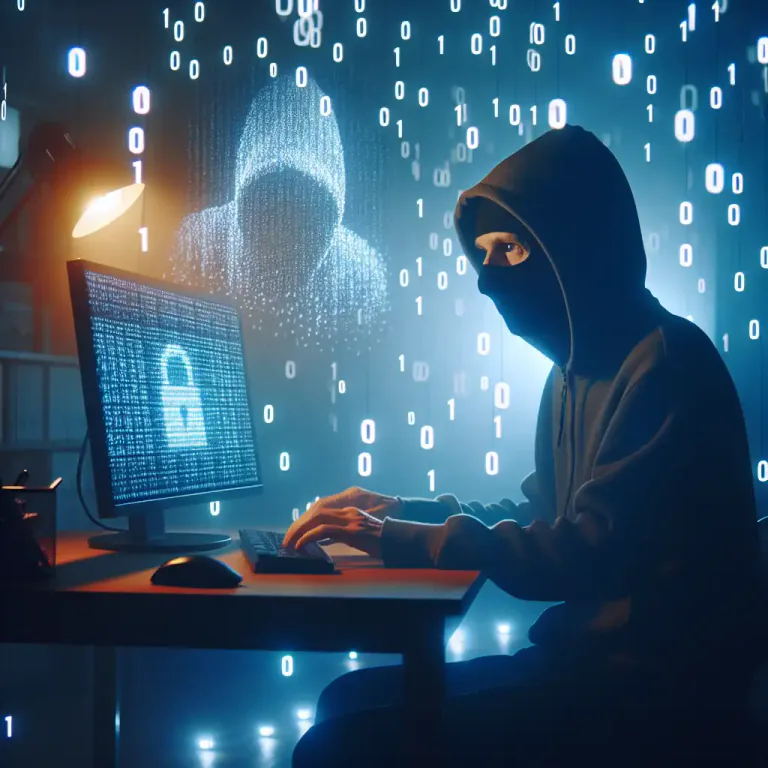Visual representation of "marauder" - In computing, a person who infiltrates a computer system to tamper with data