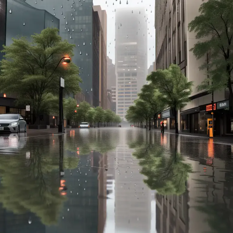 Visual representation of "awash" - Covered or full of water