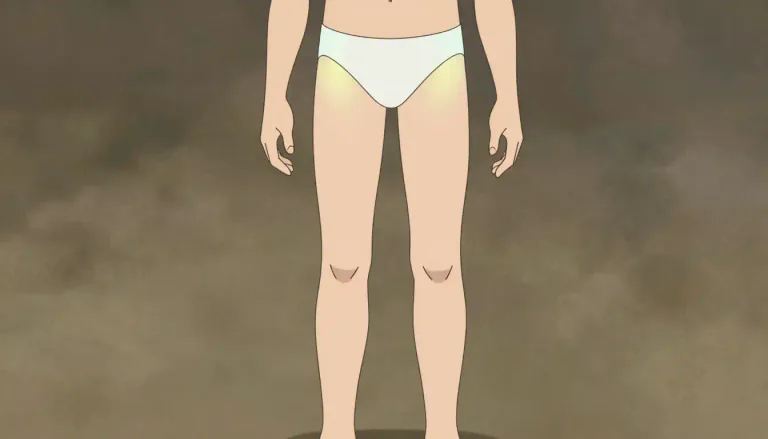 Visual representation of "hip" - The area on each side of the human body where the leg meets the torso
