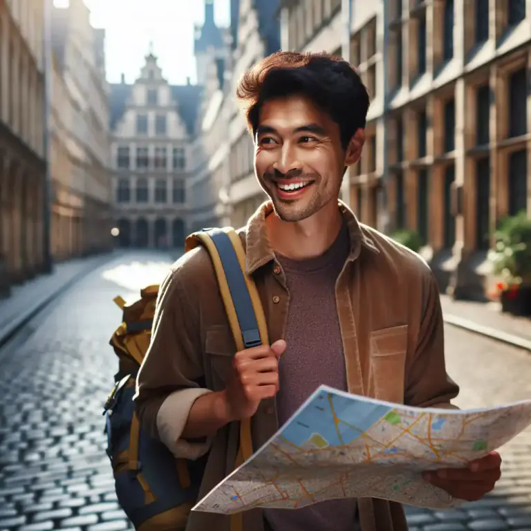 Visual representation of "trotter" - A person who travels around a lot, especially on foot.