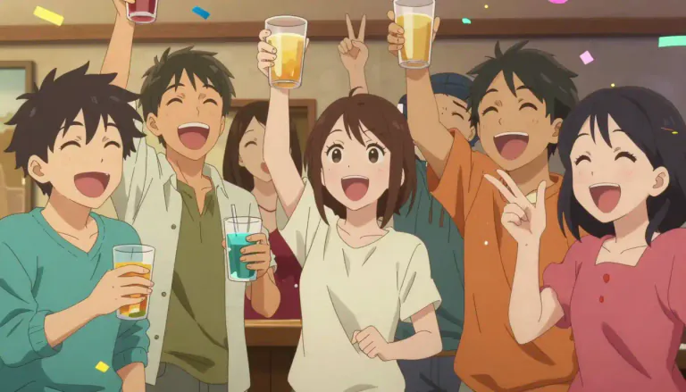 Visual representation of "merry" - Happy, cheerful, full of joy