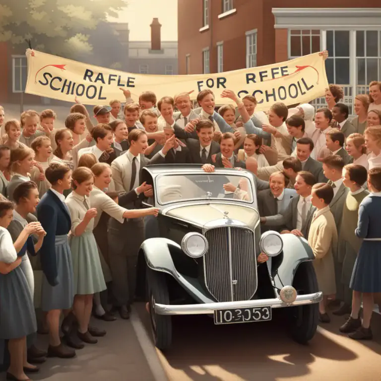 Visual representation of "raffle" - To give something as a prize in a raffle.