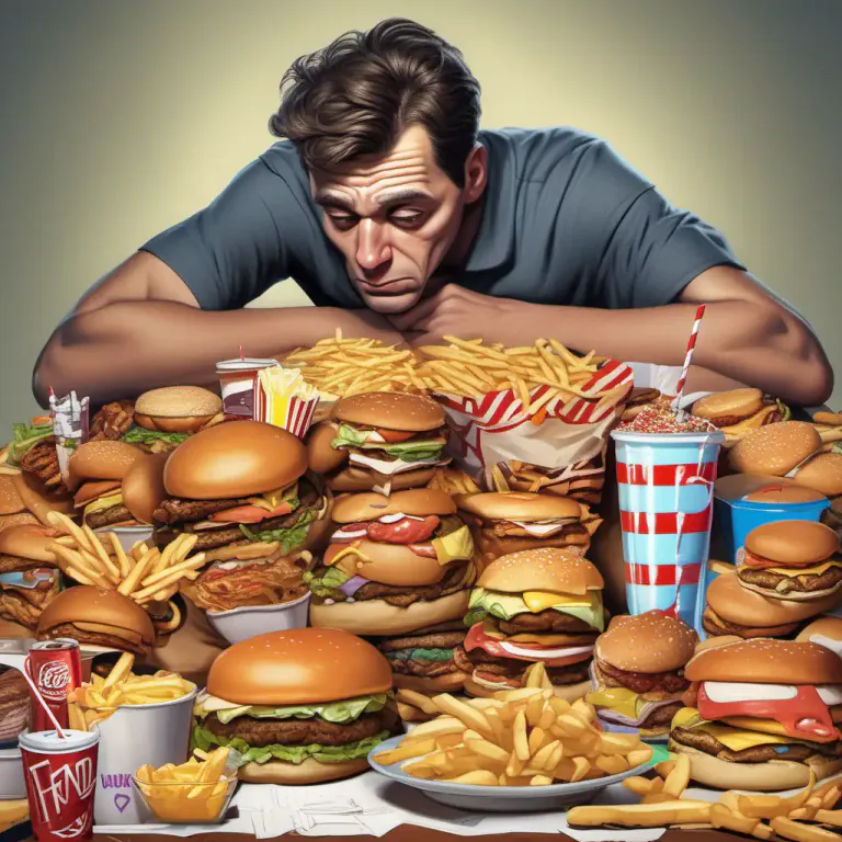 Visual representation of "binge" - A period of excessive or uncontrolled indulgence in food, drink, or other activities.