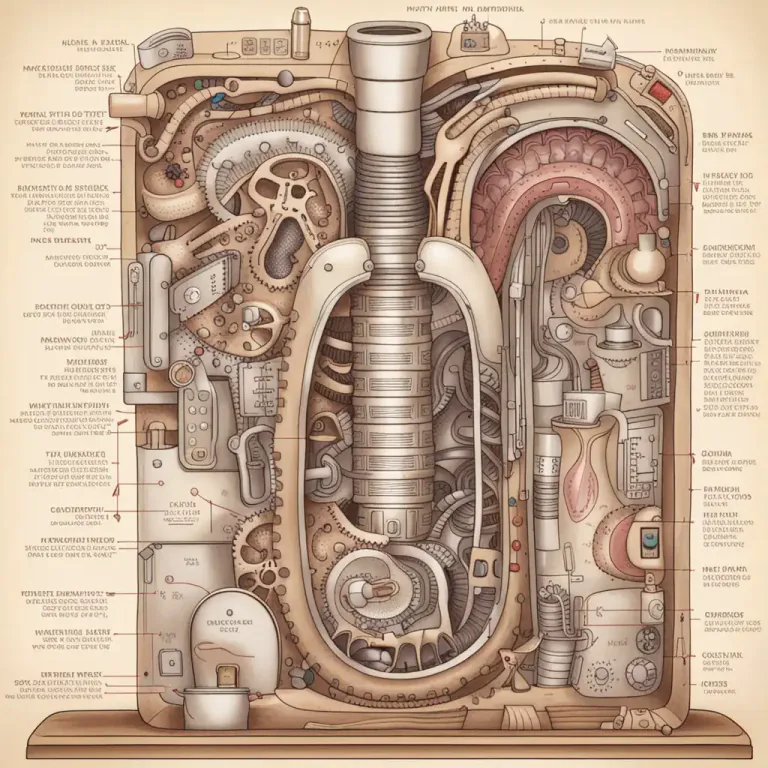 Visual representation of "intestine" - Used to represent the innermost parts or depths of something.