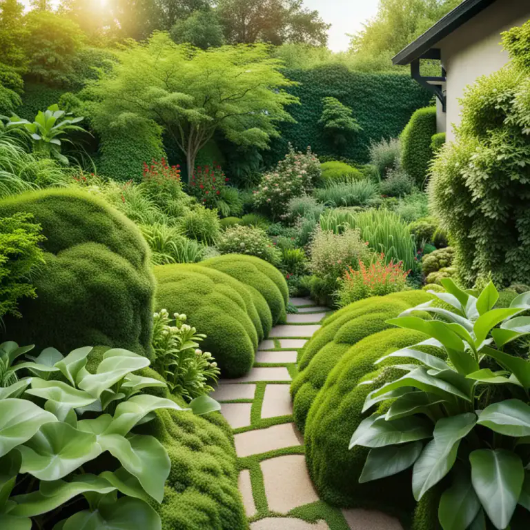 Visual representation of "thickset" - A plant that has stems filled in a dense way