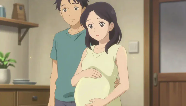 Visual representation of "childbearing" - The process of giving birth or being in the time of life to have babies