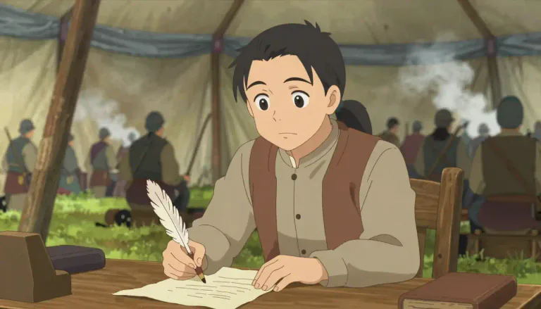 Visual representation of "chronicler" - A person who writes down the history or events as they happen.