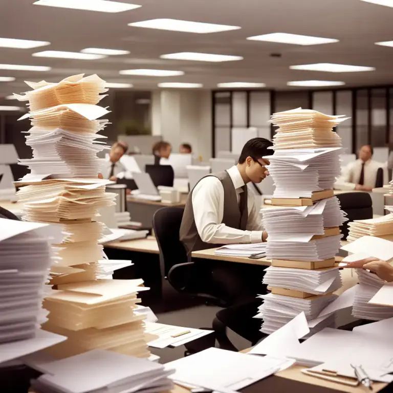 Visual representation of "workload" - The amount of work that an employee is expected to complete within a specified period.