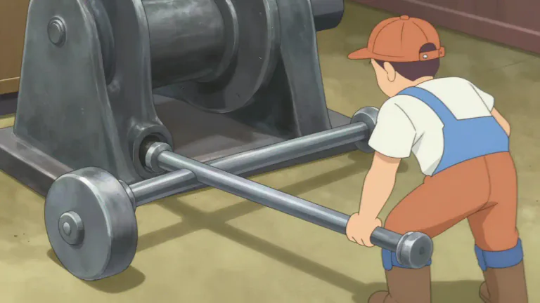 Visual representation of "lever" - A bar or handle used to make moving or operating something easier.