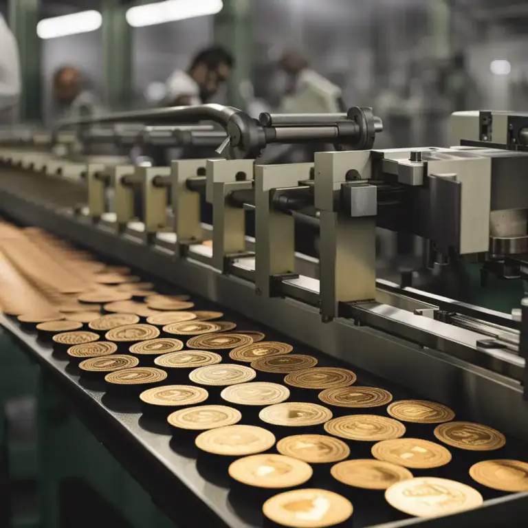 Visual representation of "mint" - A place where money is made
