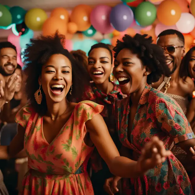 Visual representation of "gay" - Happy and excited