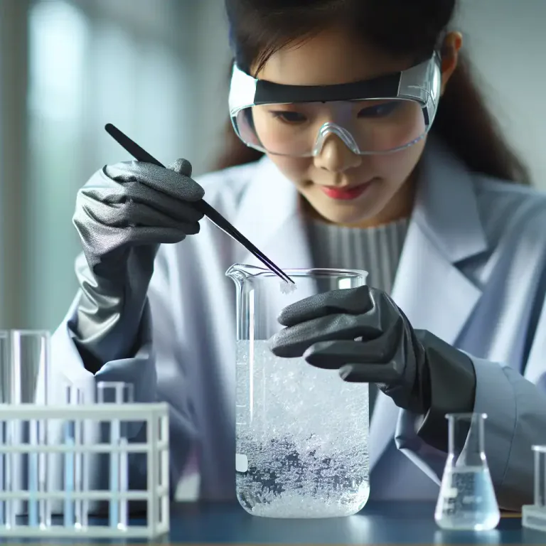 Visual representation of "precipitate" - A solid substance that is separated from a solution