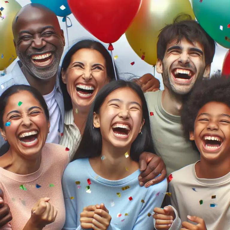Visual representation of "make merry" - To celebrate or have fun