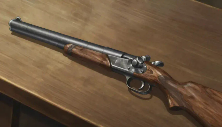 Visual representation of "blunderbuss" - A short gun with a wide opening that was used in the past