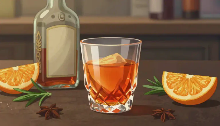 Visual representation of "liqueur" - A strong, sweet alcoholic drink, often flavored with fruits, herbs, or spices.