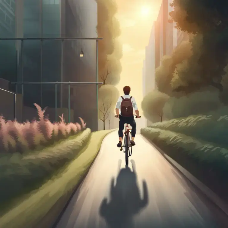 Visual representation of "cycle" - A two-wheeled vehicle that you pedal to move.