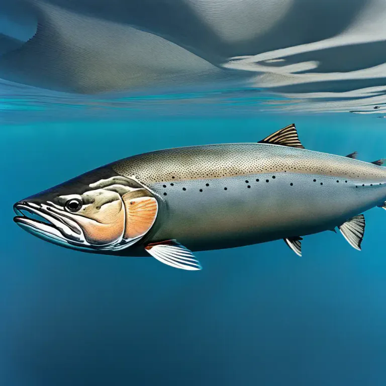 Visual representation of "chinook" - A type of salmon fish found in the North Pacific.