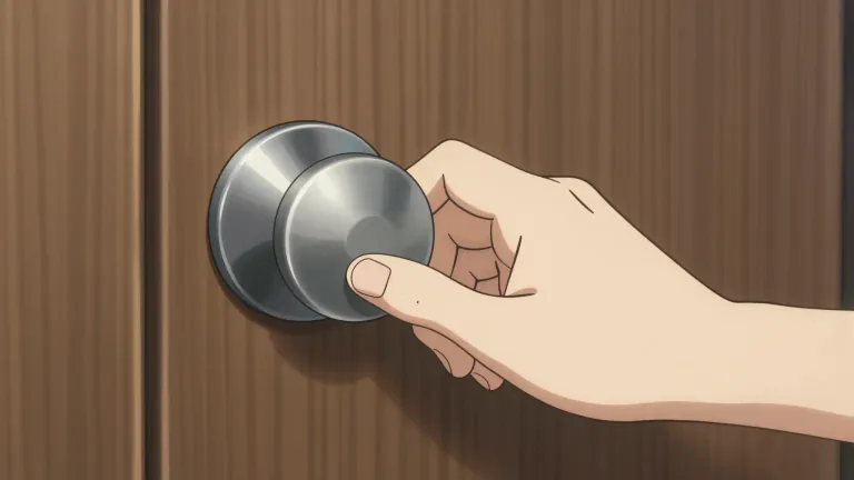 Visual representation of "knob" - A round handle on doors or drawers that you turn or pull to open them.