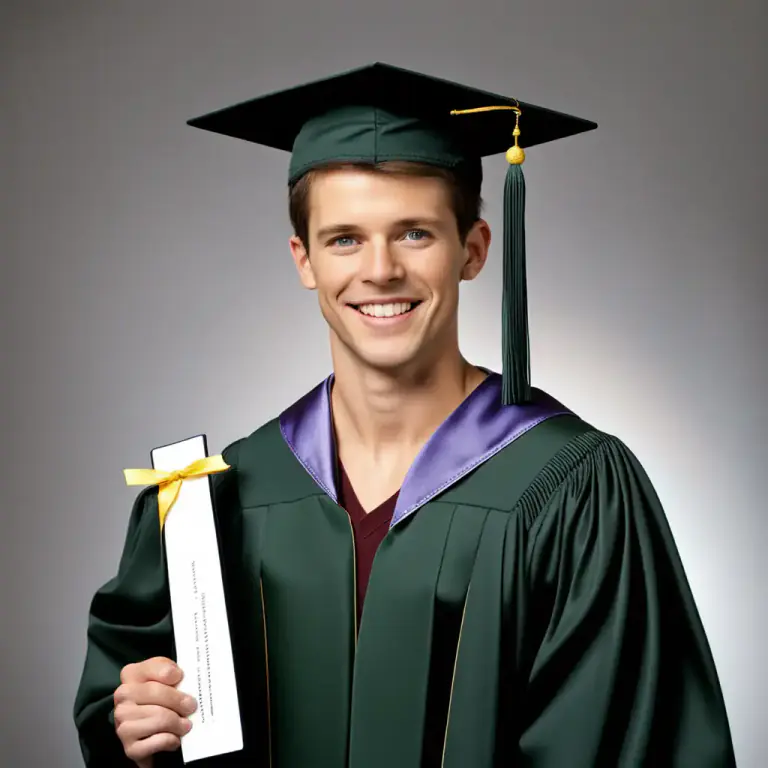 Visual representation of "bachelor" - A person who has received a degree from a university or college but not a higher degree.
