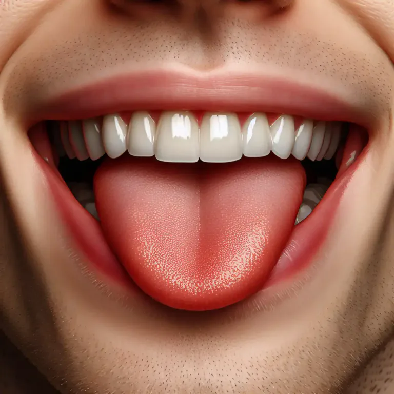 Visual representation of "alveolar" - Relating to the sounds produced using the front part of the tongue touching the alveolar ridge