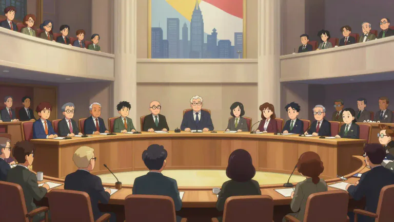 Visual representation of "government" - The group of people with the authority to govern a city, country, or state
