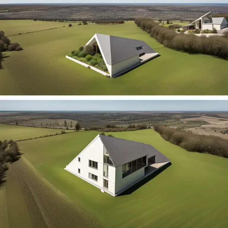 Visual representation of "gore" - A piece of land with a triangular shape