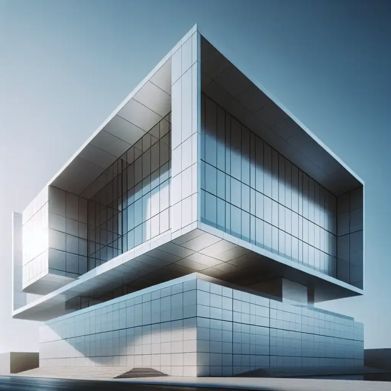 Visual representation of "rectilinear" - Characterized by a rectangular, square, or blockish shape.
