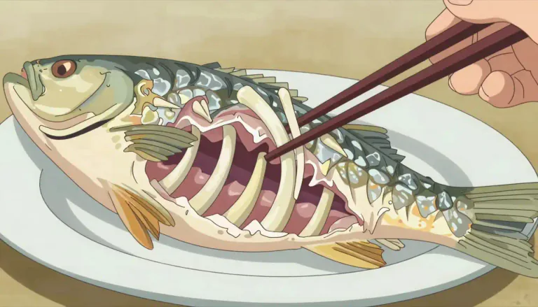 Visual representation of "bony" - Having a lot of bones or something that feels like bones.