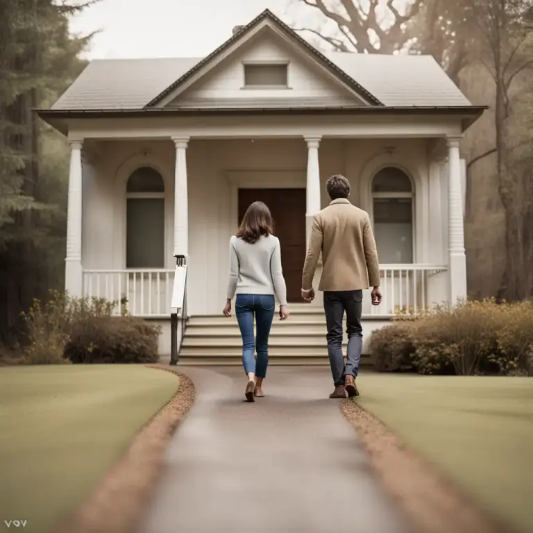 Visual representation of "walk through" - To physically move around inside a place for the purpose of viewing or inspecting it