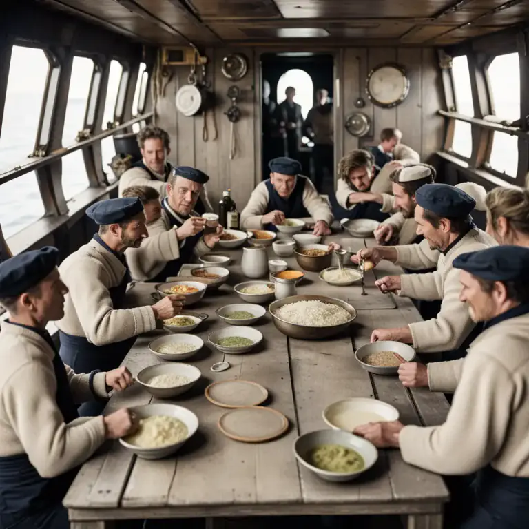 Visual representation of "burgoo" - A porridge or gruel served to sailors.