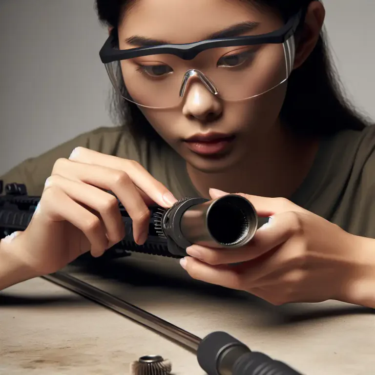 Visual representation of "bore" - the inside part of a gun barrel where the bullet travels