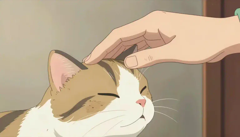 Visual representation of "pat" - A light touch with the hand