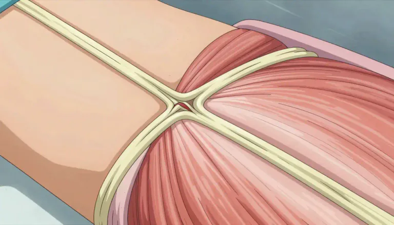 Visual representation of "fibrosis" - Fibrosis can occur as the body repairs itself, forming new connective tissue.
