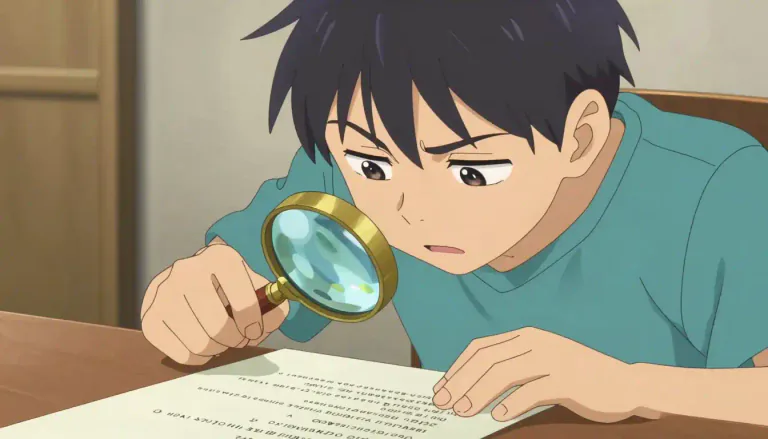 Visual representation of "scrutinize" - To look at something closely, carefully, and critically