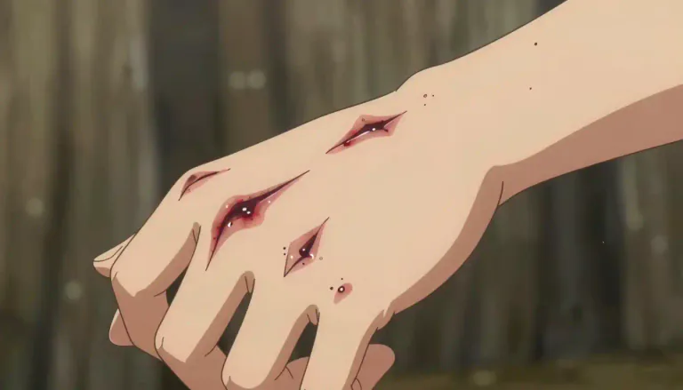 Visual representation of "lacerate" - To make deep cuts or tears on someone's skin