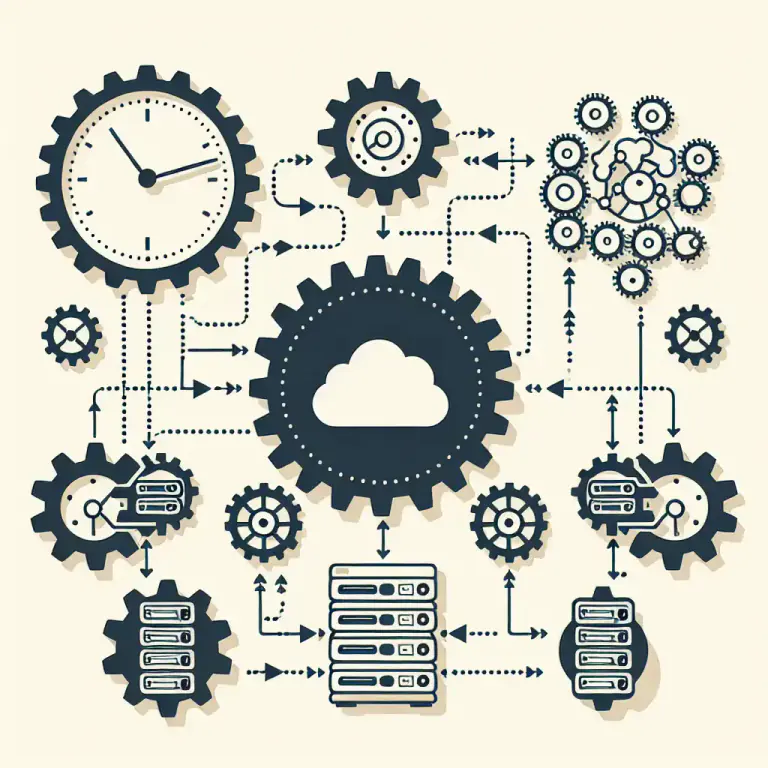 Visual representation of "synchronicity" - In computer science, the coordinated sequence of operations among different systems or components of a system.