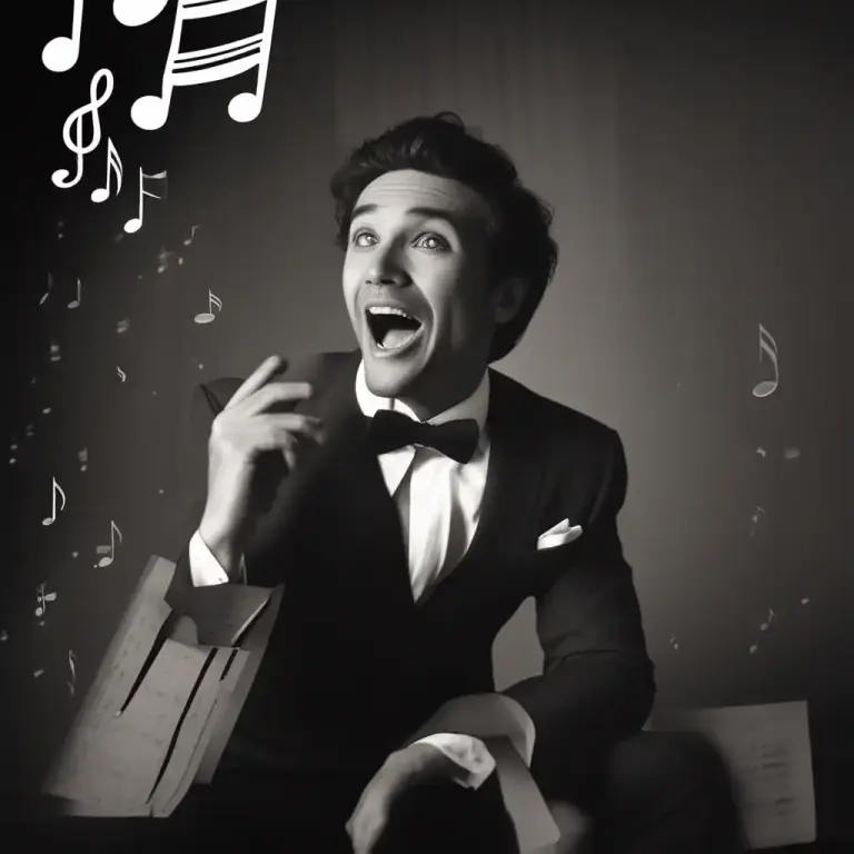 Visual representation of "warble" - To talk in a singing way, or expressing something with an up and down sound.