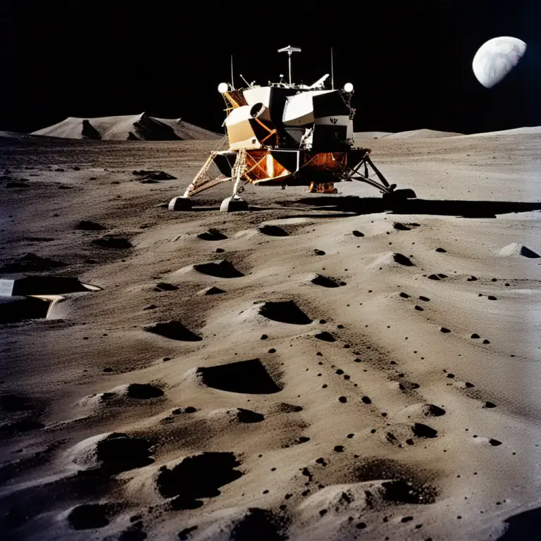Visual representation of "mare" - A large plain on the moon's surface.