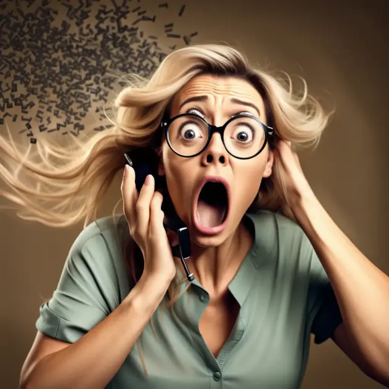 Visual representation of "shock" - To cause someone to feel upset or surprised.