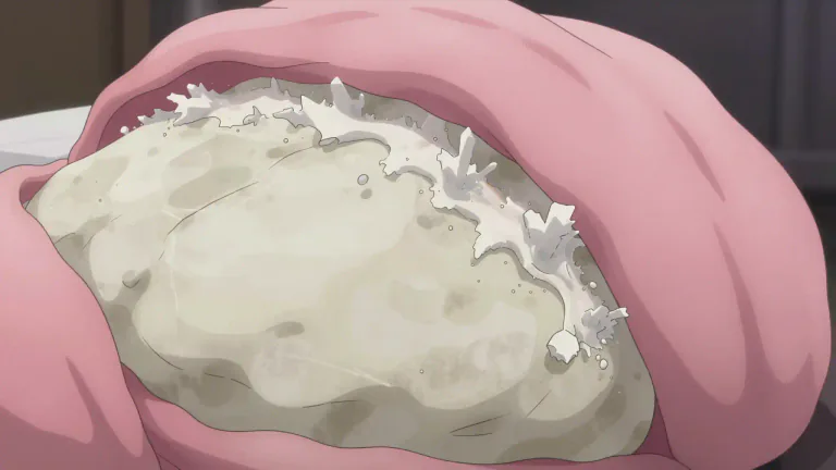 Visual representation of "calcify" - To harden by forming calcium deposits.