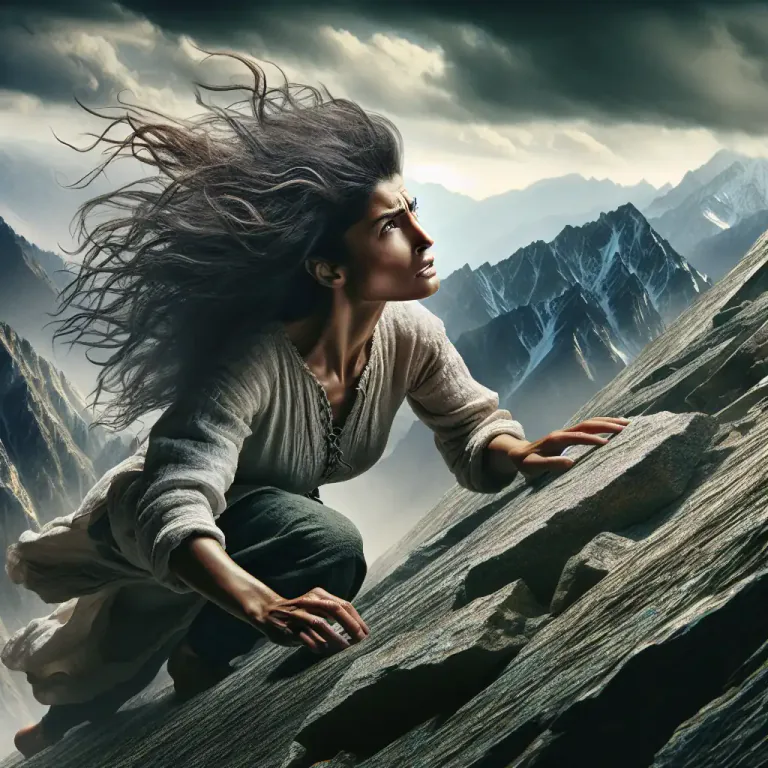 Visual representation of "steely" - Marked by determination and vigor
