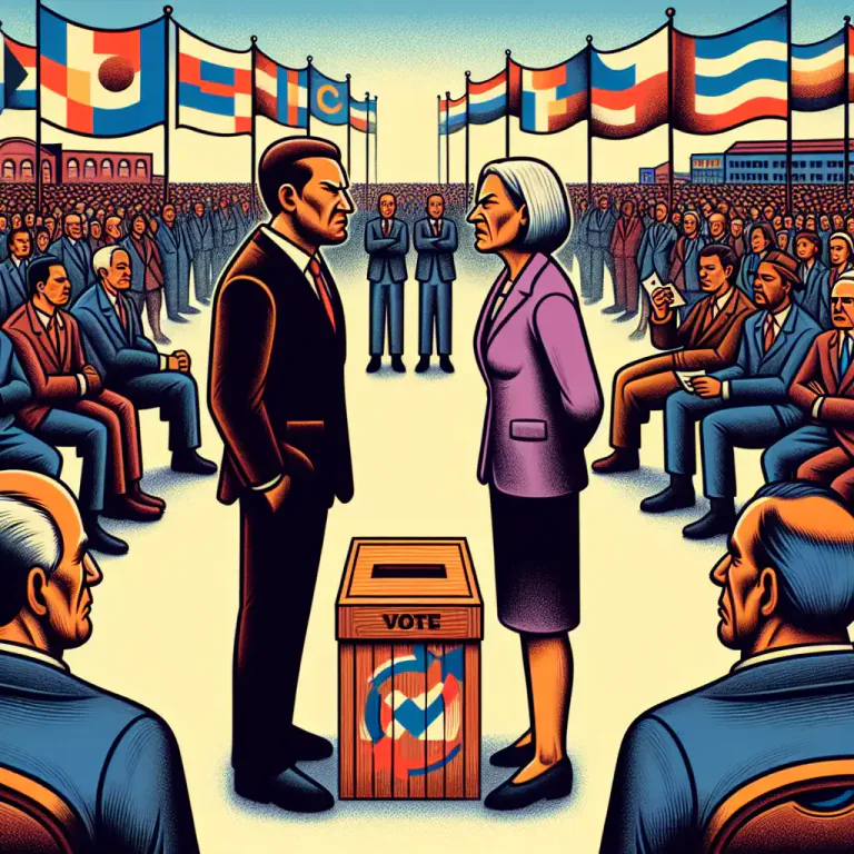 Visual representation of "showdown" - A decisive event that brings a situation to a direct confrontation or contest.