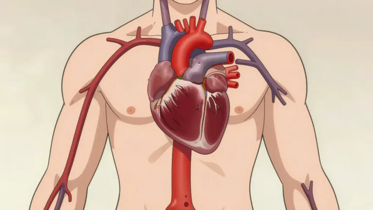 Visual representation of "artery" - A tube in your body that carries blood from your heart to the rest of your body.