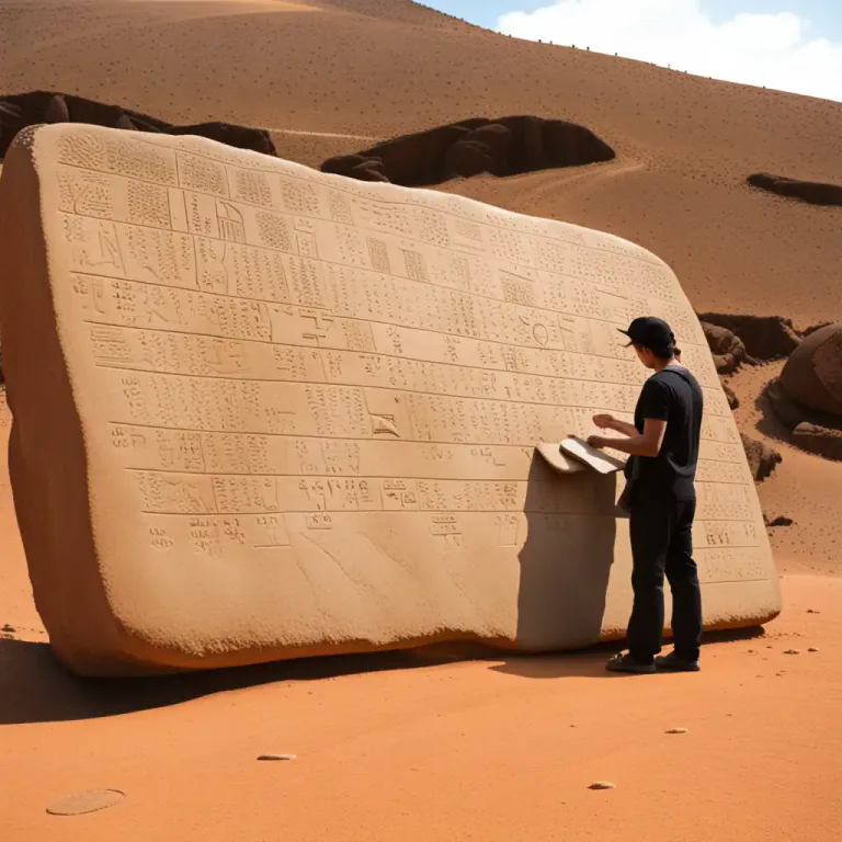 Visual representation of "tablet" - A flat piece of stone, clay, etc, that has words or pictures on it.