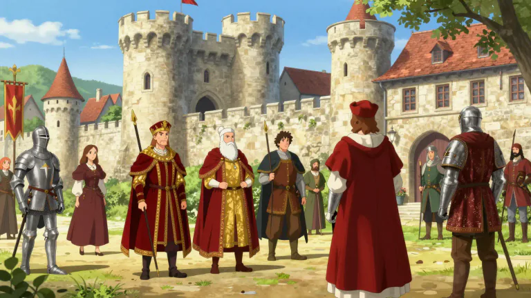 Visual representation of "burgundian" - Relating to the people who inhabited the historical region of Burgundy, especially during the Middle Ages.