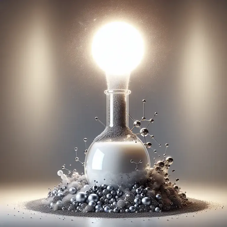 Visual representation of "decomposition" - The process in which a substance is broken down into simpler components by light or radiation
