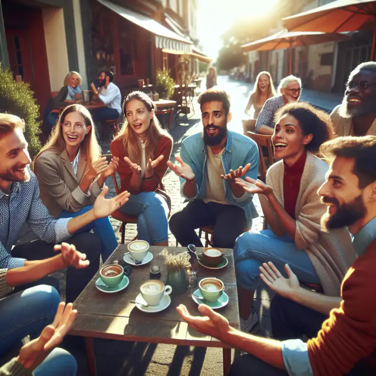 Visual representation of "the chattering classes" - People who talk a lot, especially ones who are educated and often talk about and discuss ideas and political issues