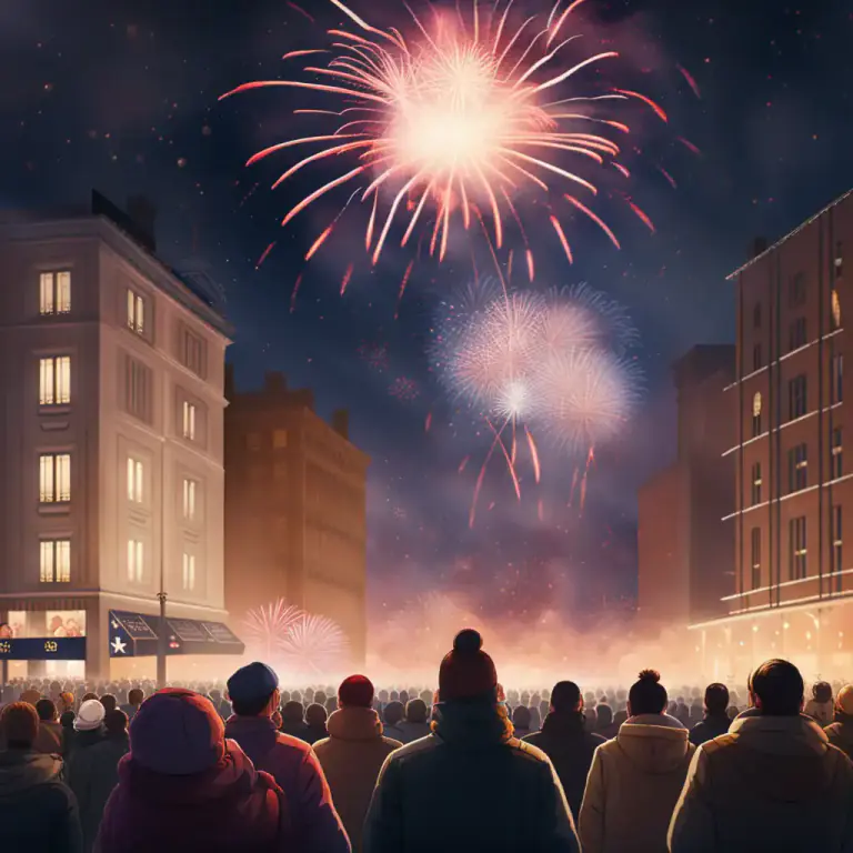 Visual representation of "inaugurate" - To bring in (the New Year or a new period in history) with special ceremonies