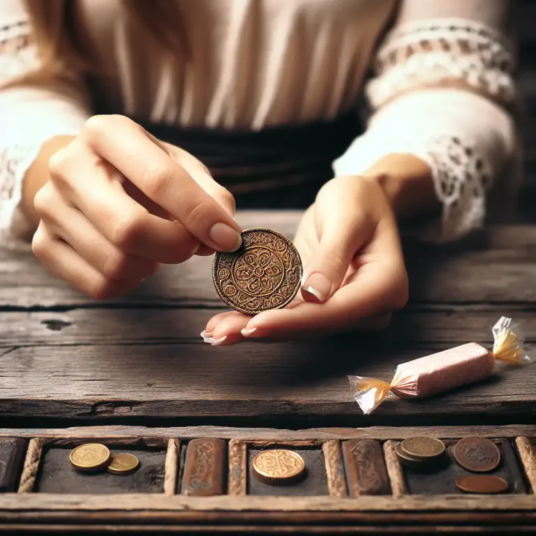Visual representation of "picayune" - An old coin of little value