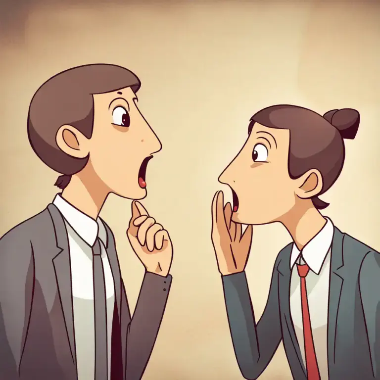 Visual representation of "walls have ears" - A warning that others may be listening to your private conversations, so you should be careful about what you say